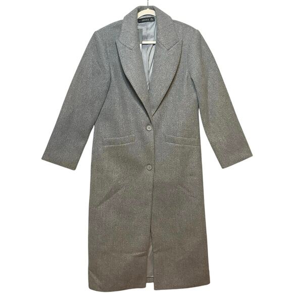 Lioness Olsen Gray Longline Coat XS NWT – Wool Look Winter Overcoat - Picture 6 of 10